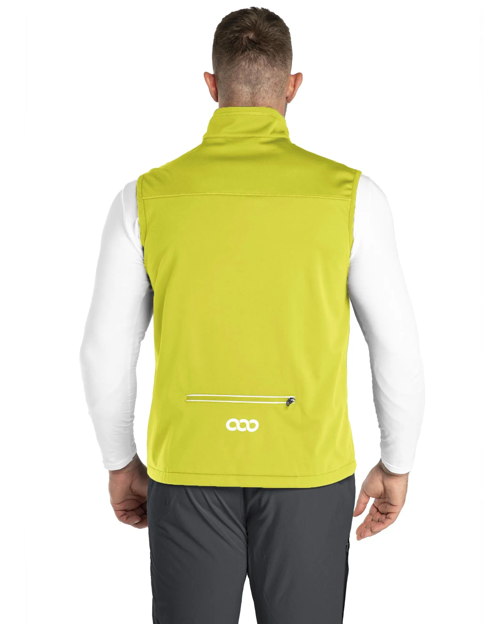 0.88lbs 10000mm Waterproof 10000 Level Breathable Men's Windproof Vest Outerwear with 6 Pockets Reoflective Design