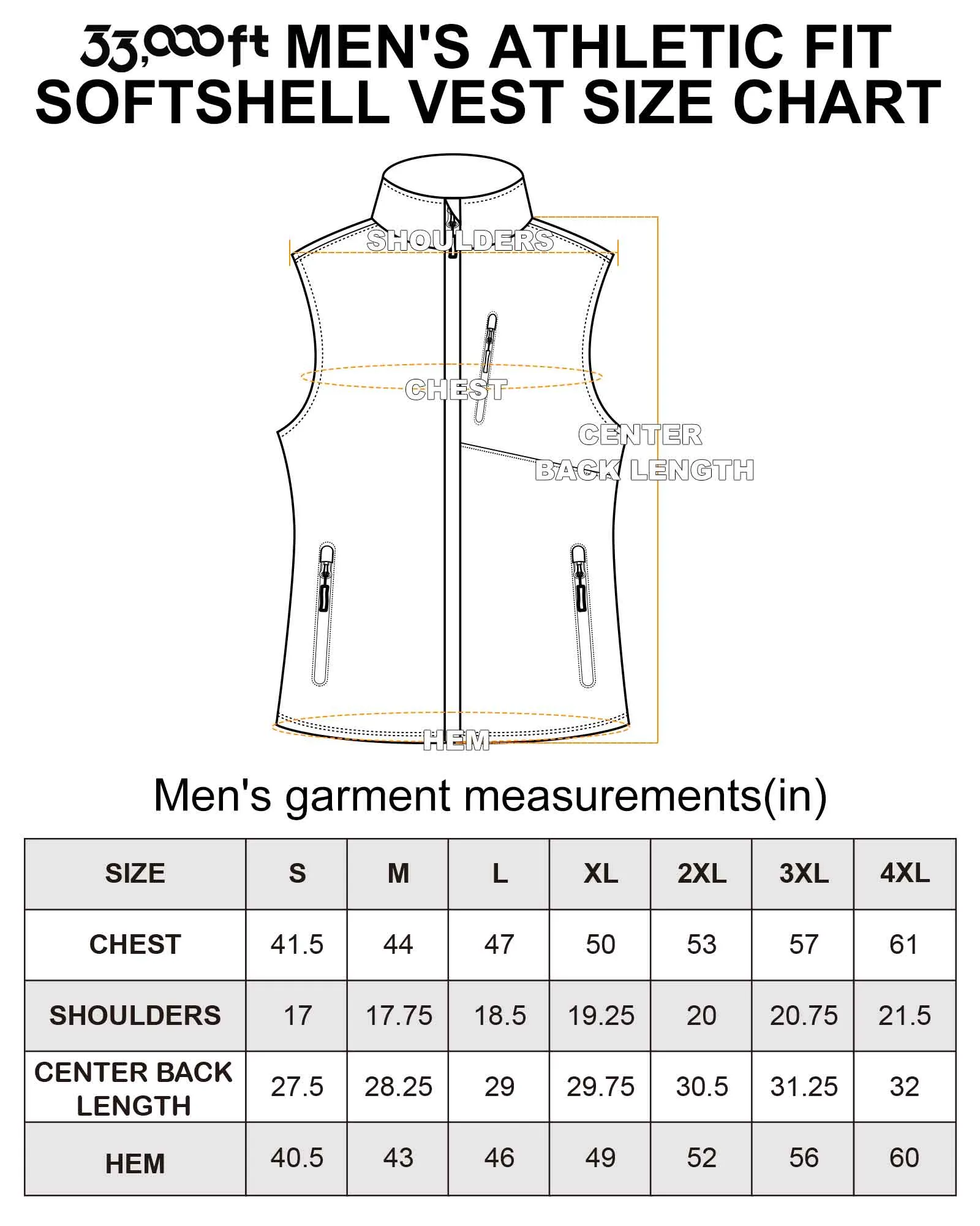 0.88lbs 10000mm Waterproof 10000 Level Breathable Men's Windproof Vest Outerwear with 6 Pockets Reoflective Design