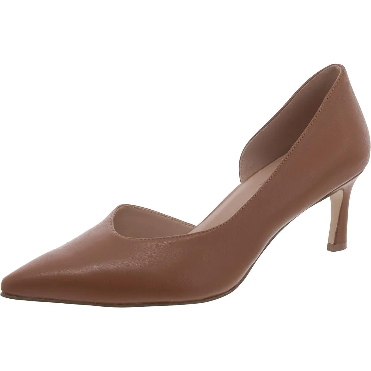 27 Edit Womens Faith Leather Pumps D'Orsay Heels