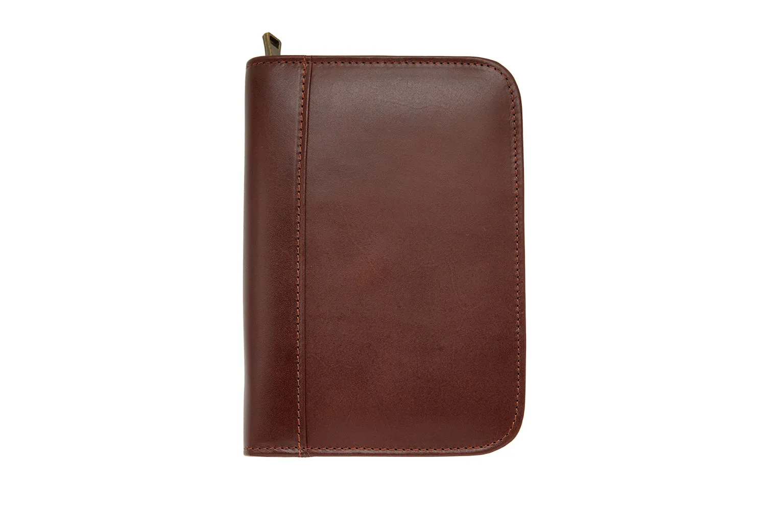 Aston Leather 10 Slot Pen Case - Cognac