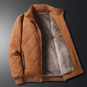 Autumn And Winter Fleece Lined Coat Men