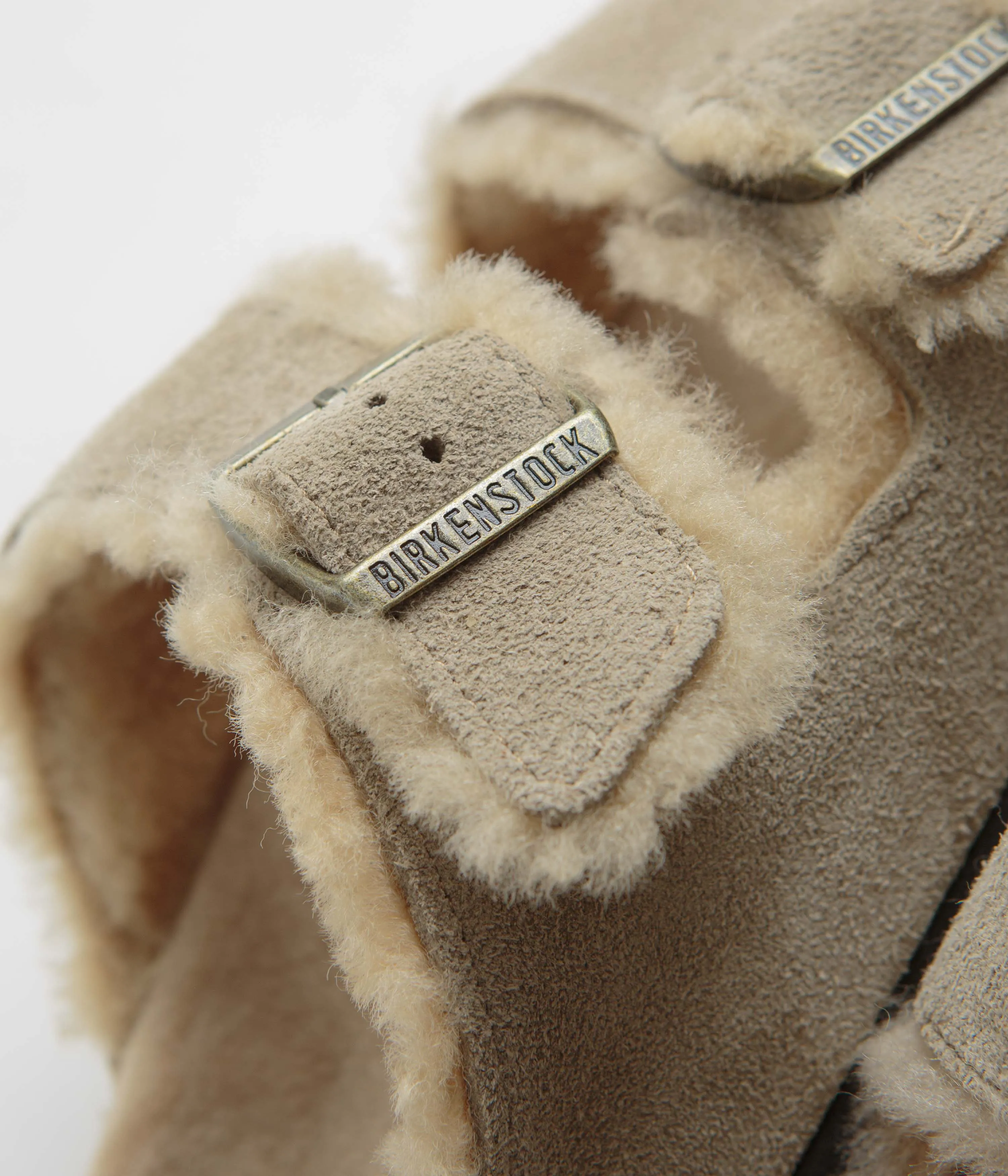 Birkenstock Arizona Shearling Sandals - Taupe