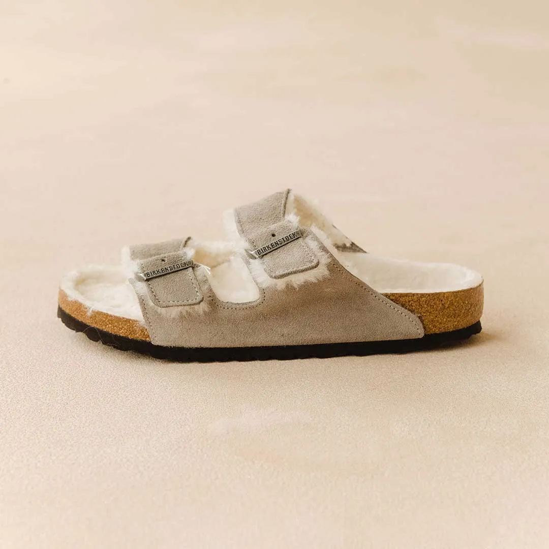 Birkenstock Arizona Shearling-Stone