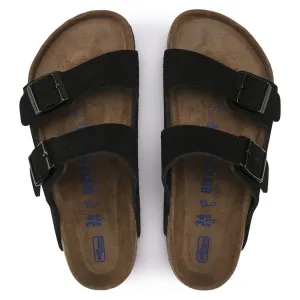 Birkenstock Black Soft Bed Suede Arizona Sandal