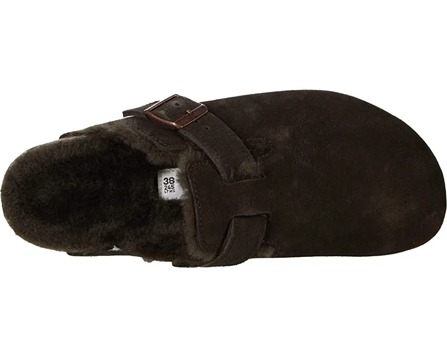 Boston Shearling Birkenstock clogs, mocha