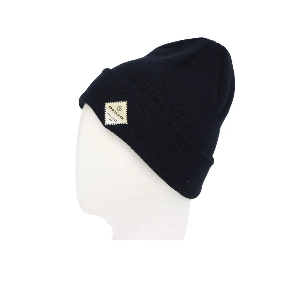 Brookside Patch Ribbed Beanie Skull Beanie Hat Watch Cap CR51481