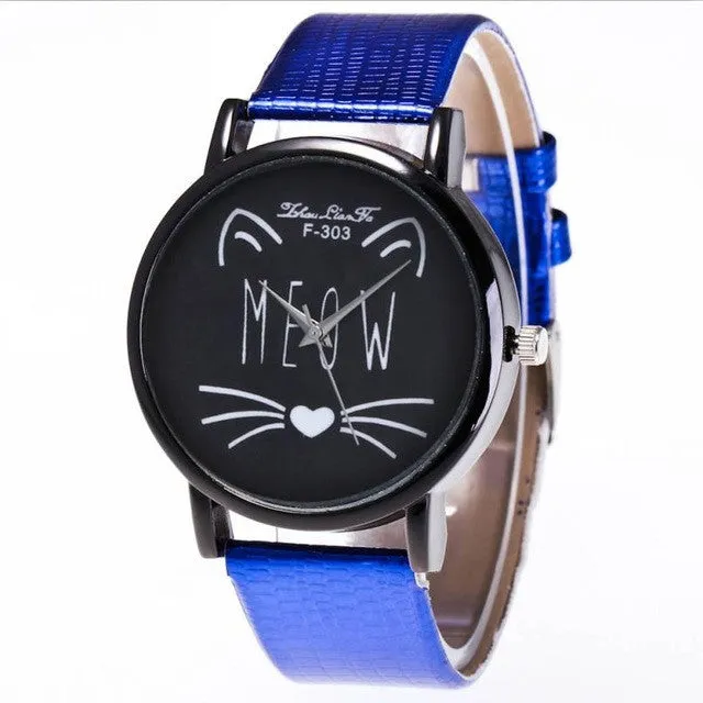 Cute Cat Pattern Watches for Women