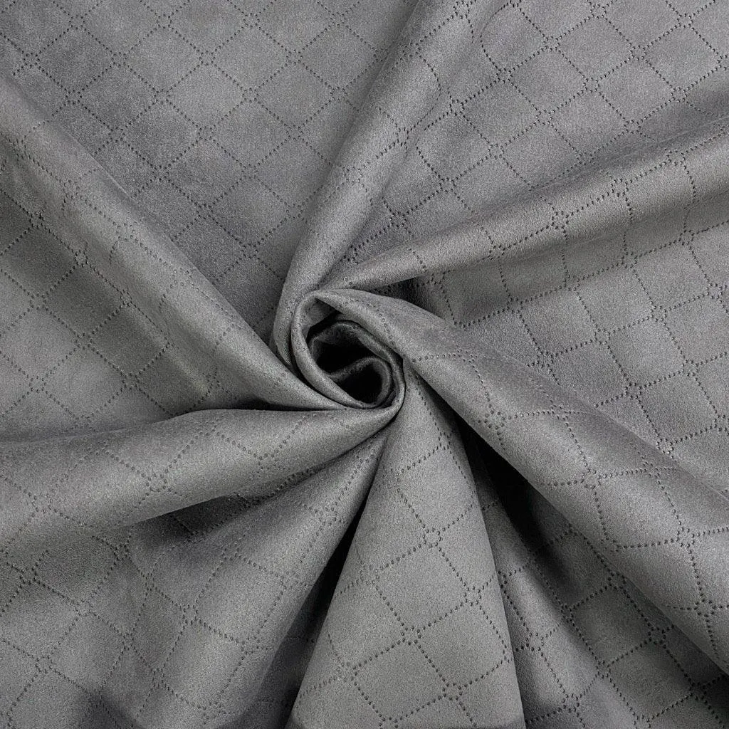 Diamond Embossed Suede Scuba Fabric