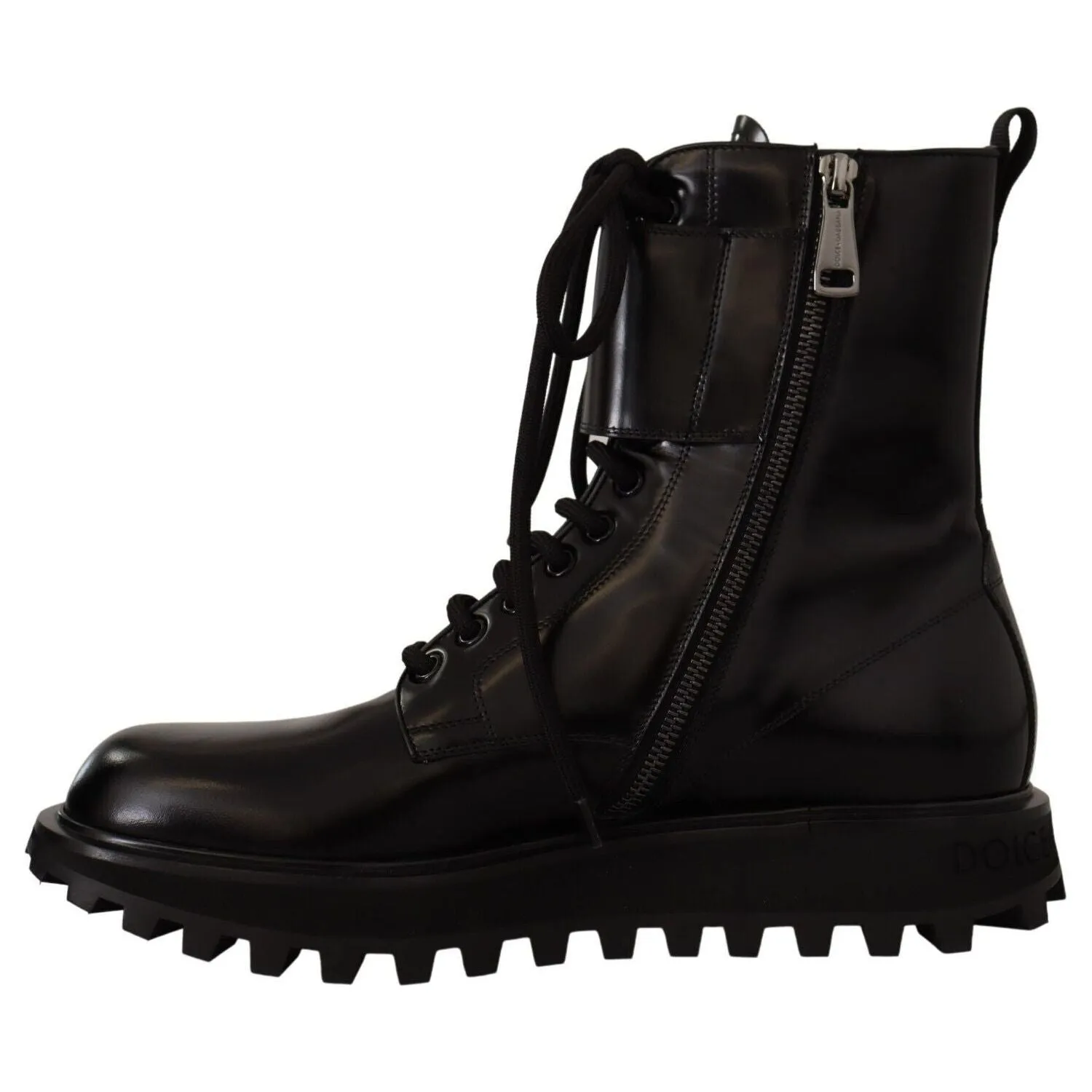 Dolce & Gabbana Elegant Black Leather Ankle Boots