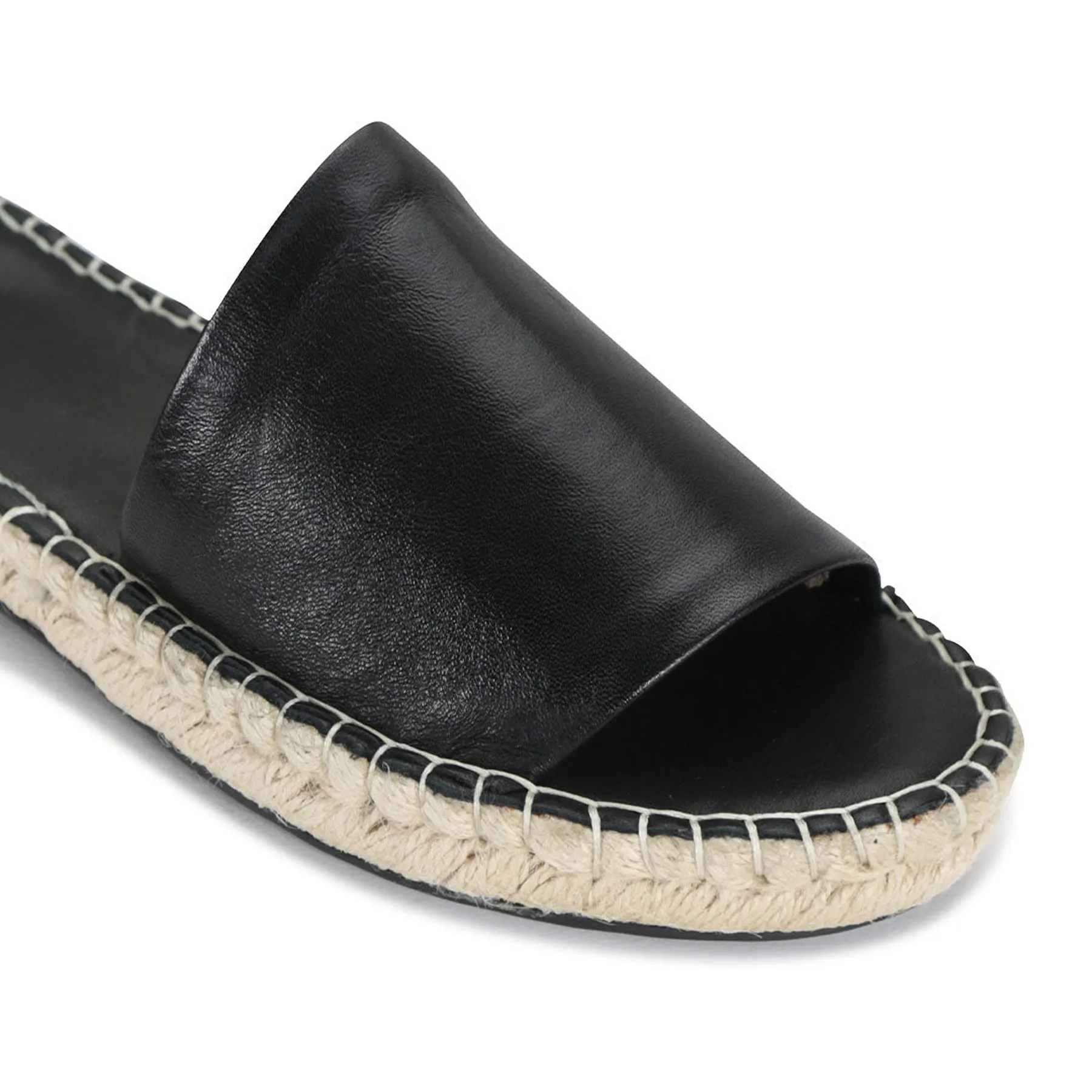 ESP LEATHER ESPADRILLE SLIDE