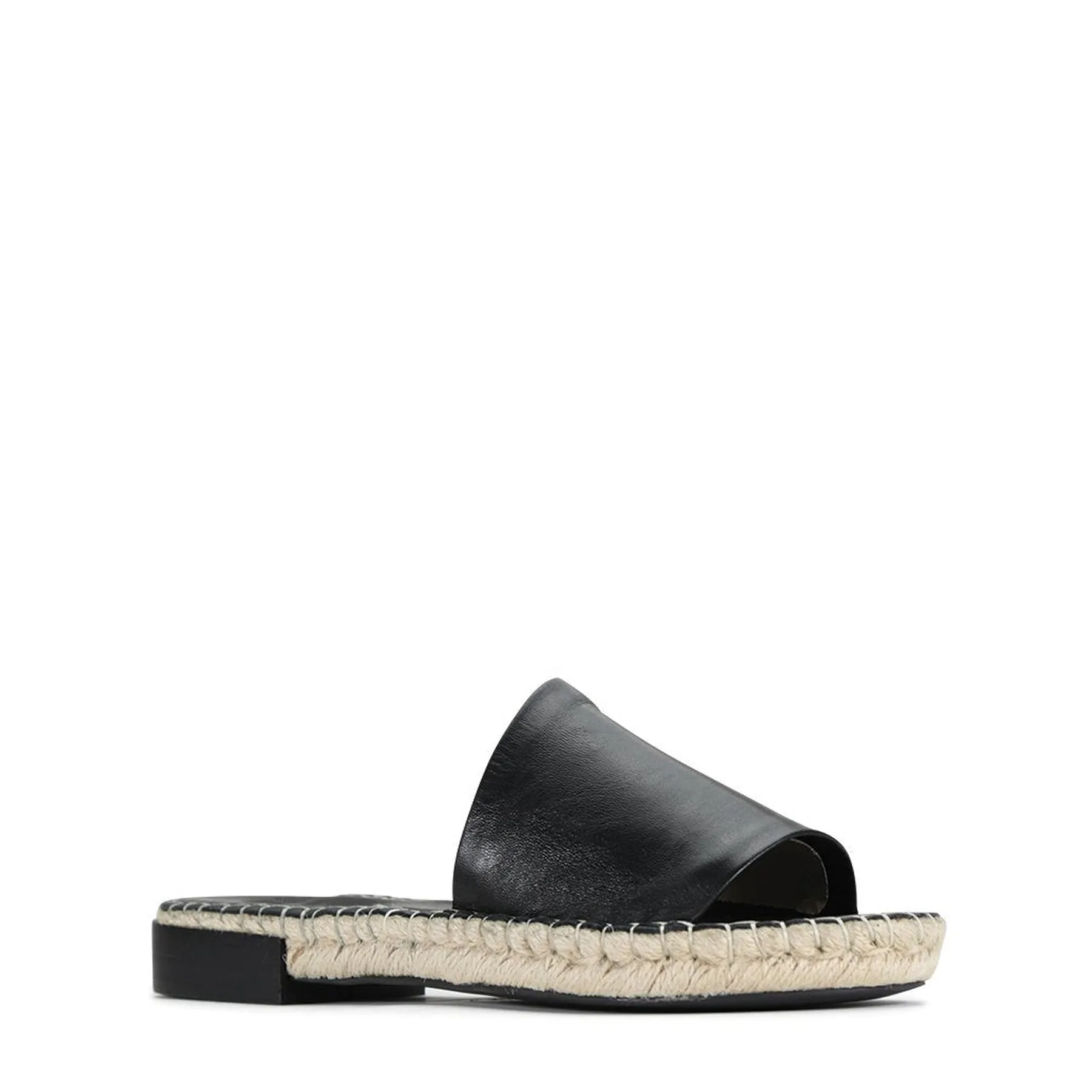 ESP LEATHER ESPADRILLE SLIDE