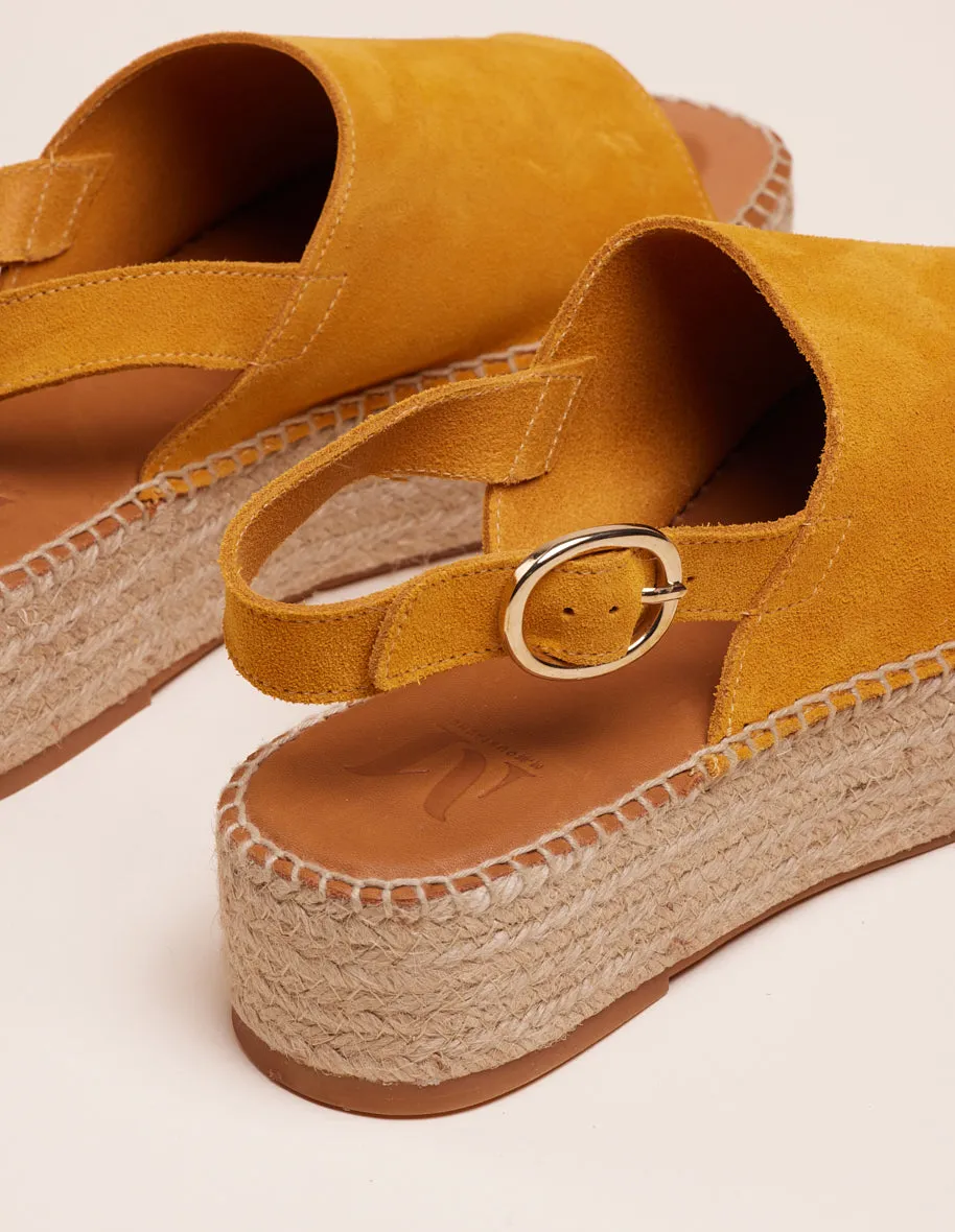 Espadrilles Maya - Suède moutarde