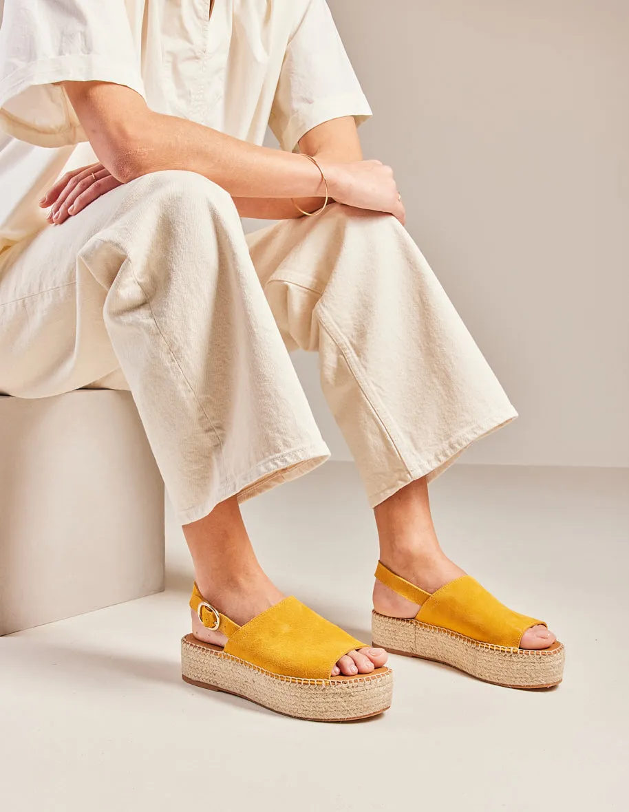 Espadrilles Maya - Suède moutarde