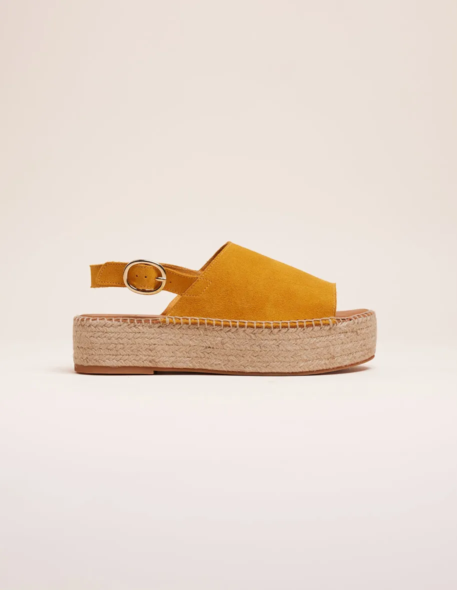 Espadrilles Maya - Suède moutarde