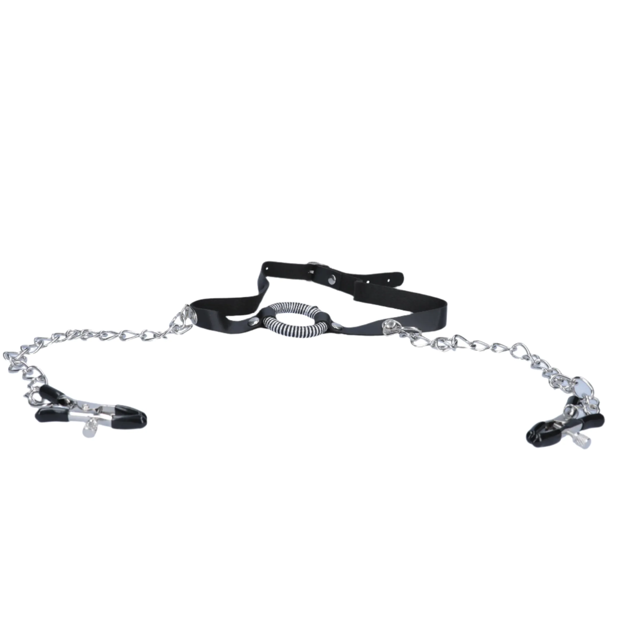 Fetish Fantasy Series O-Ring Gag Nipple Clamps