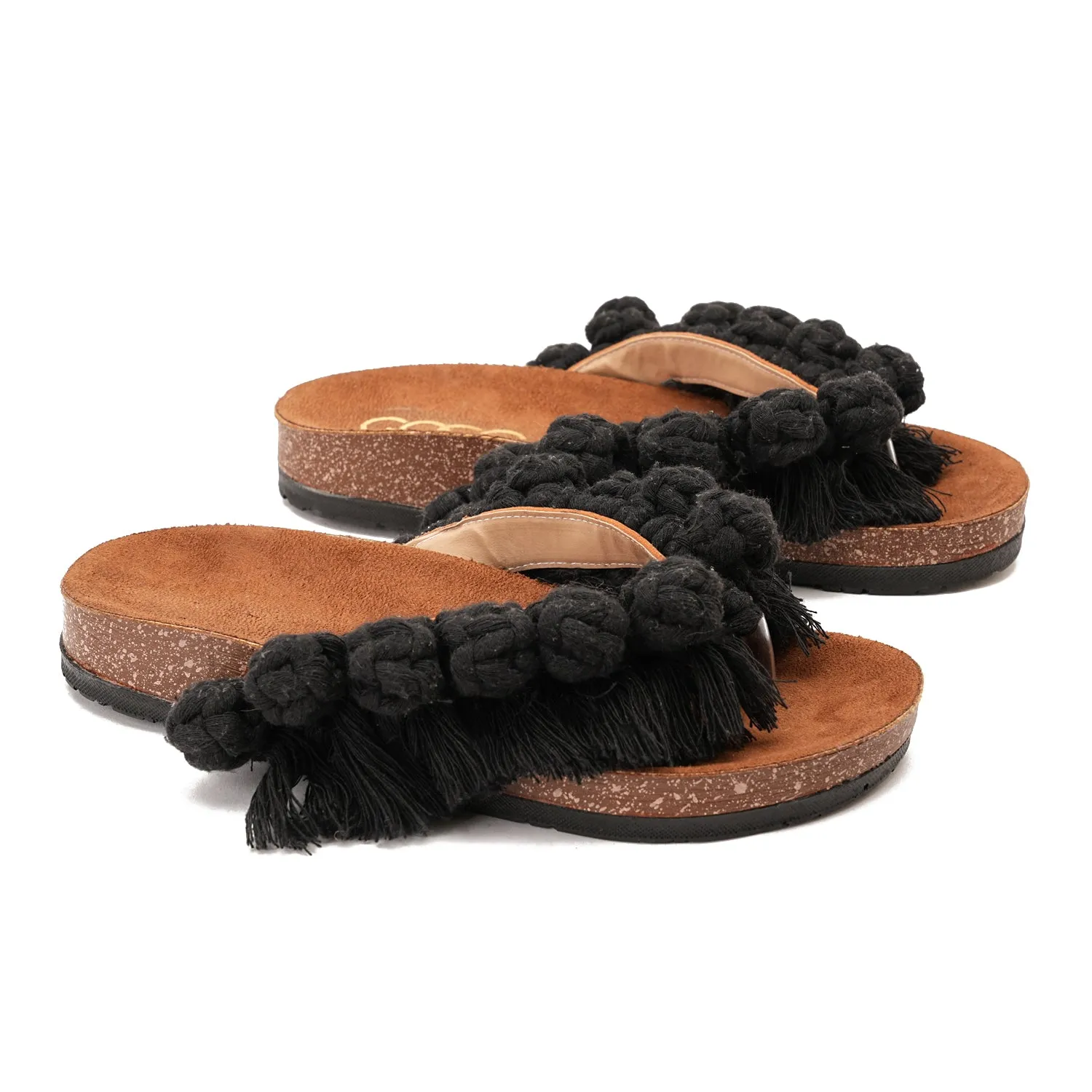 Flip-flops featuring circles - Black