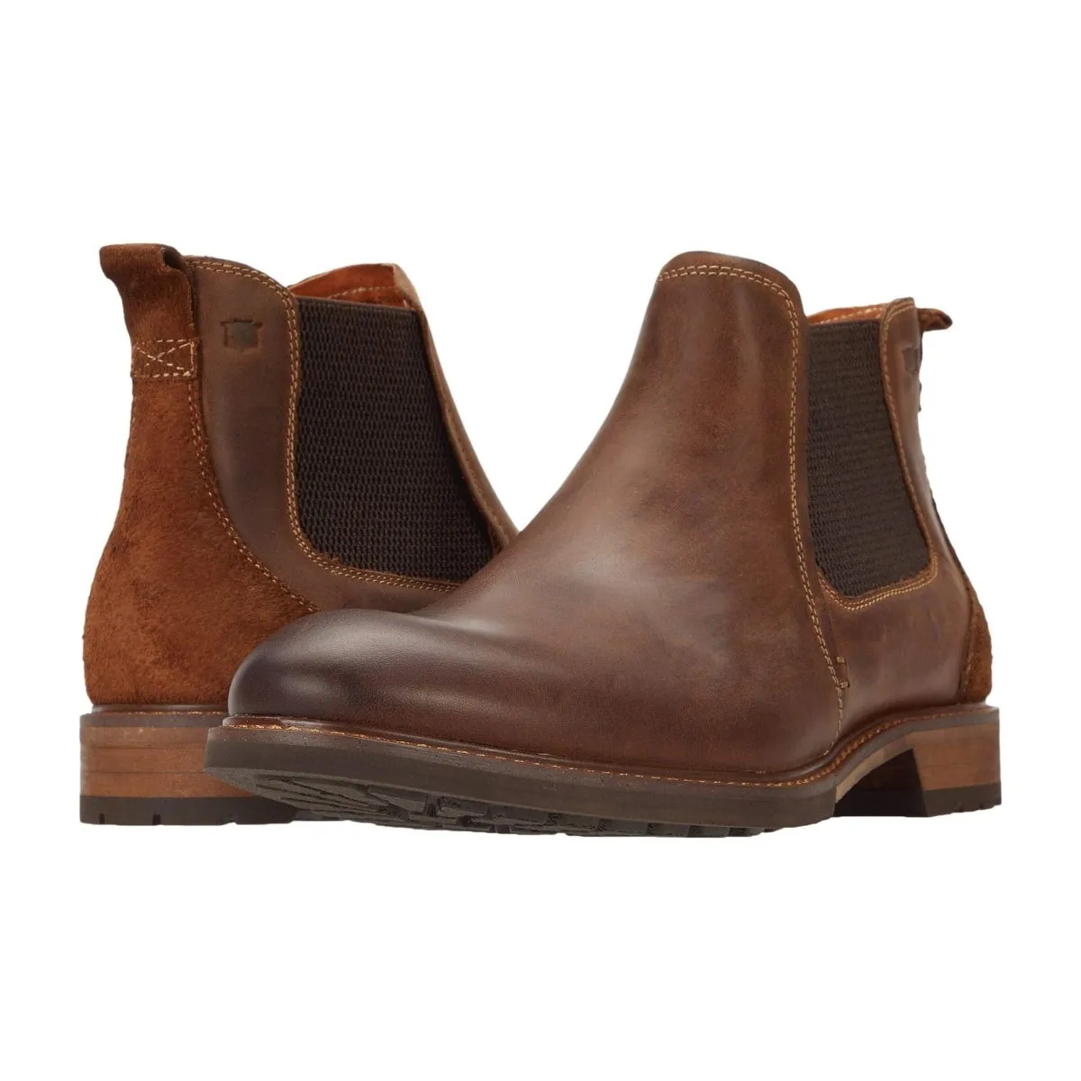 Florsheim Men's Lodge Chelsea Boot Brown Crazy Horse