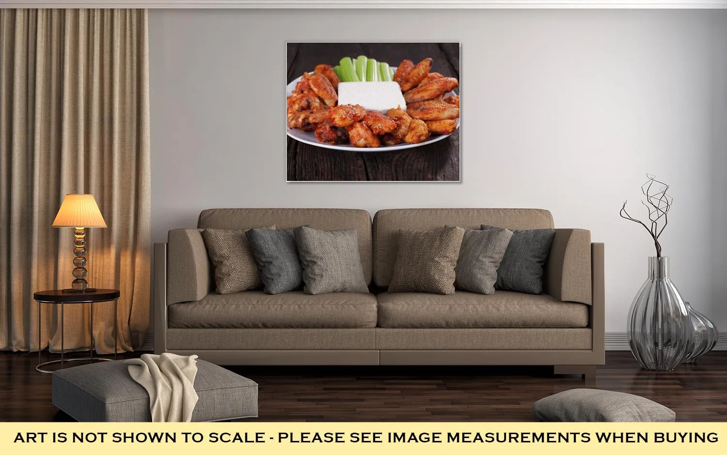 Gallery Wrapped Canvas, Buffalo Chicken Wings