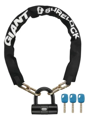 GIANT SureLock Force 2 Chain Lock 8mm x 100cm