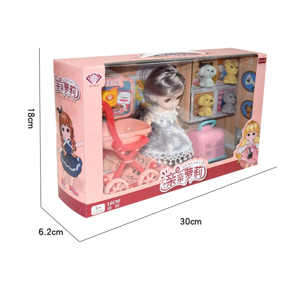 Girl Doll Toy Princess Gift Box Set, TO0042