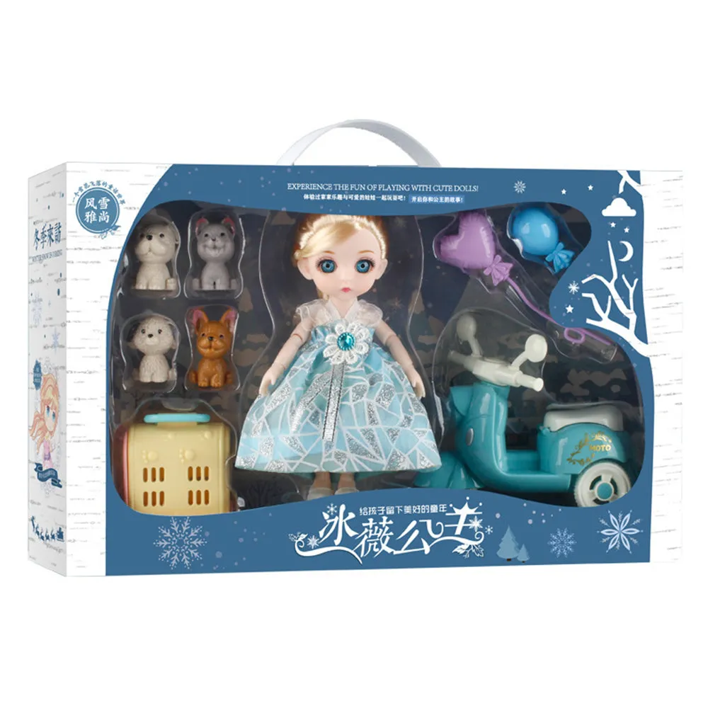 Girl Doll Toy Princess Gift Box Set, TO0042