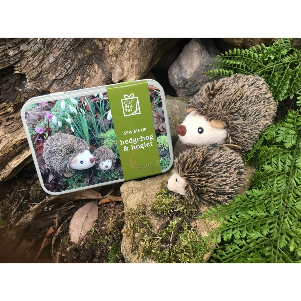 Hedgehog & Hoglet Sew Me Up Gift in a Tin