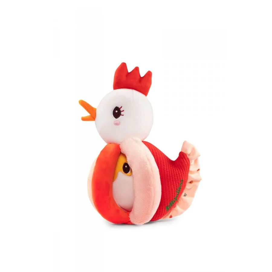 Lilliputiens Paulette the Hen Rattle with Handles