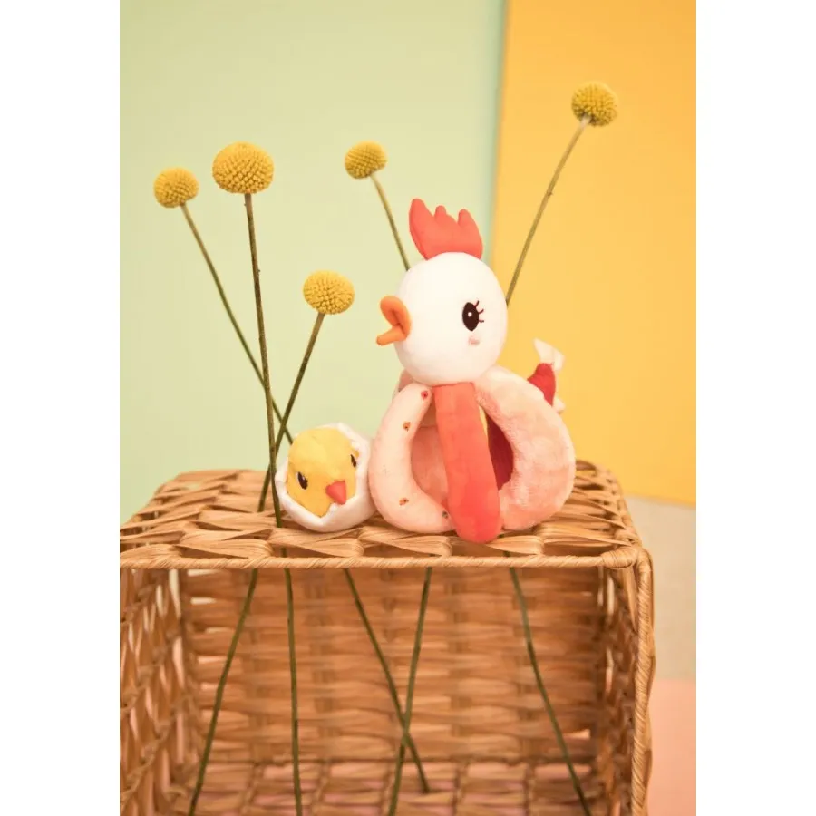 Lilliputiens Paulette the Hen Rattle with Handles