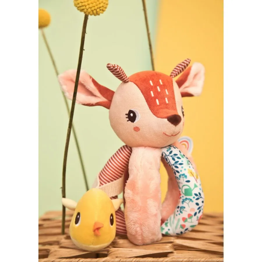 Lilliputiens Stella the Fawn Rattle with handles