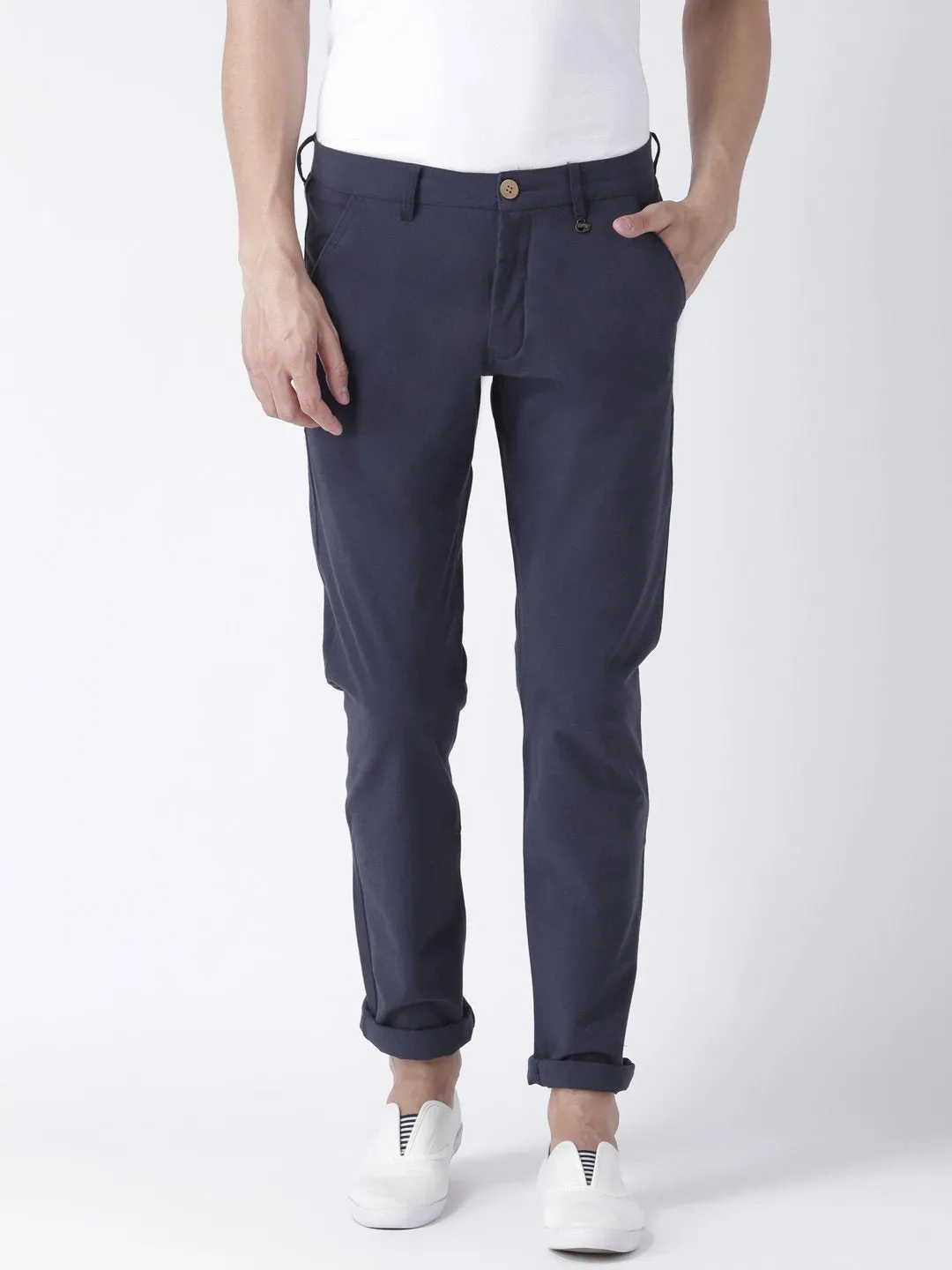 Men Flat Front Formal Trouser