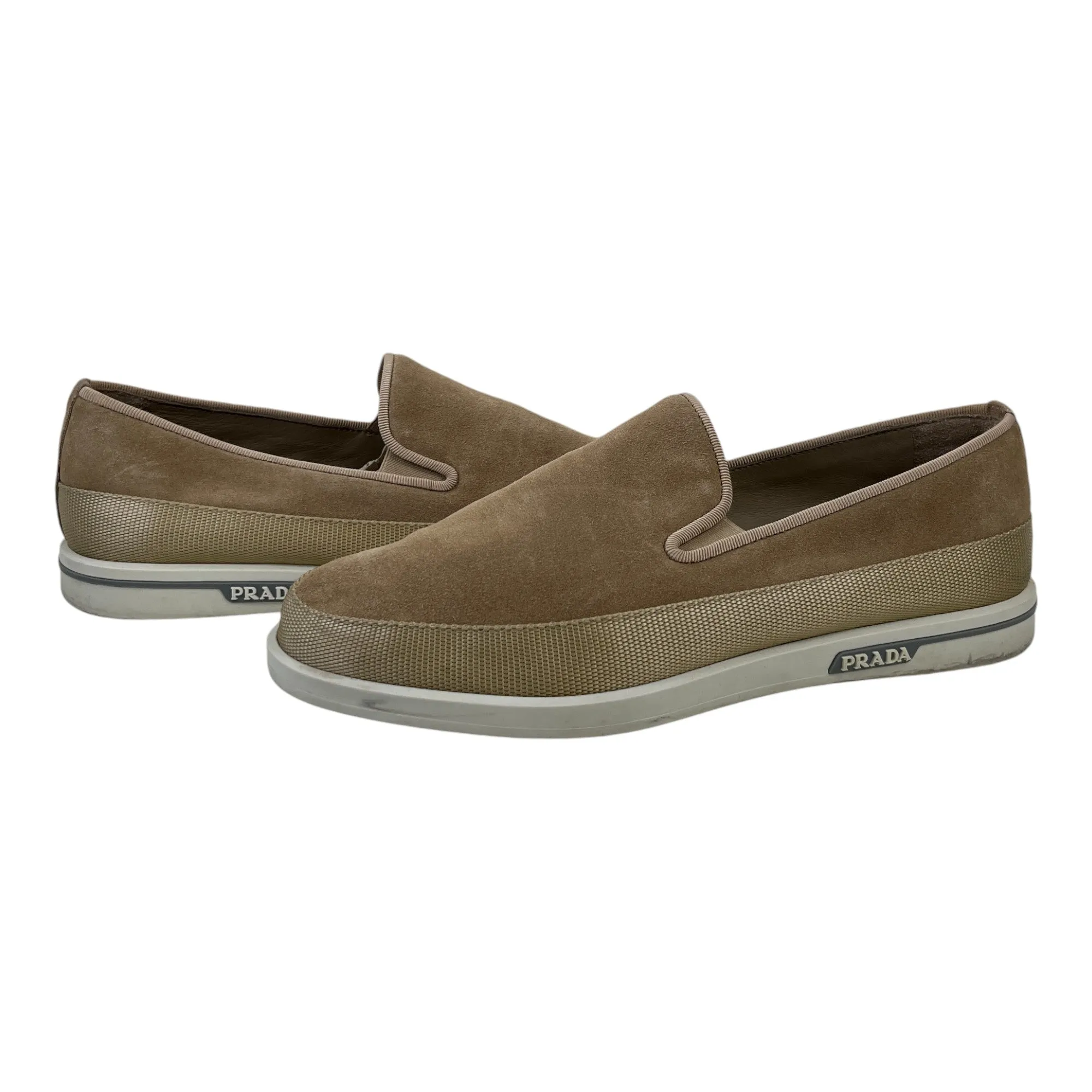 Men's Suede Loafers Beige Size EU 40 / UK 6