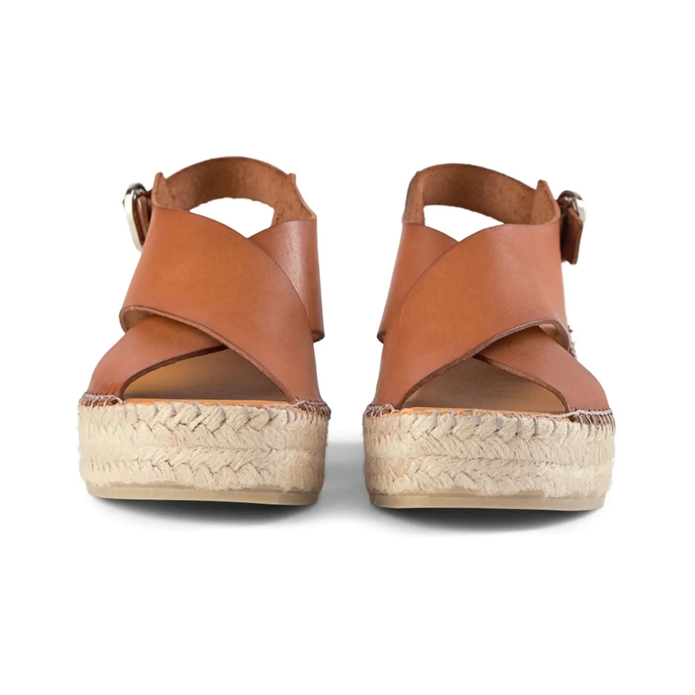 Orchid wedge leather - TAN