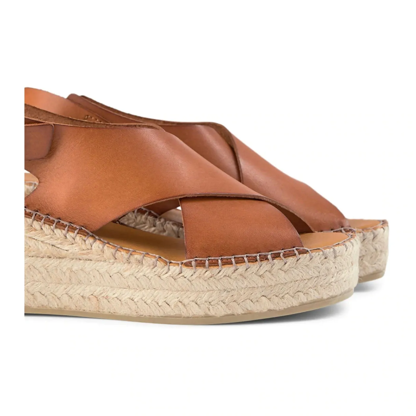 Orchid wedge leather - TAN