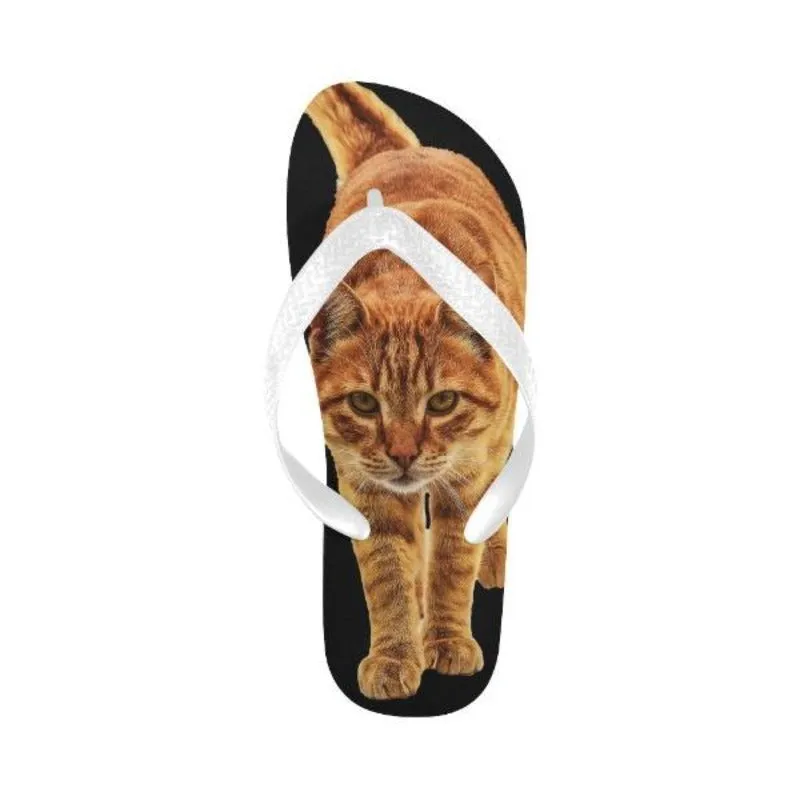 Red Cat Flip Flops Cat Lover Gifts