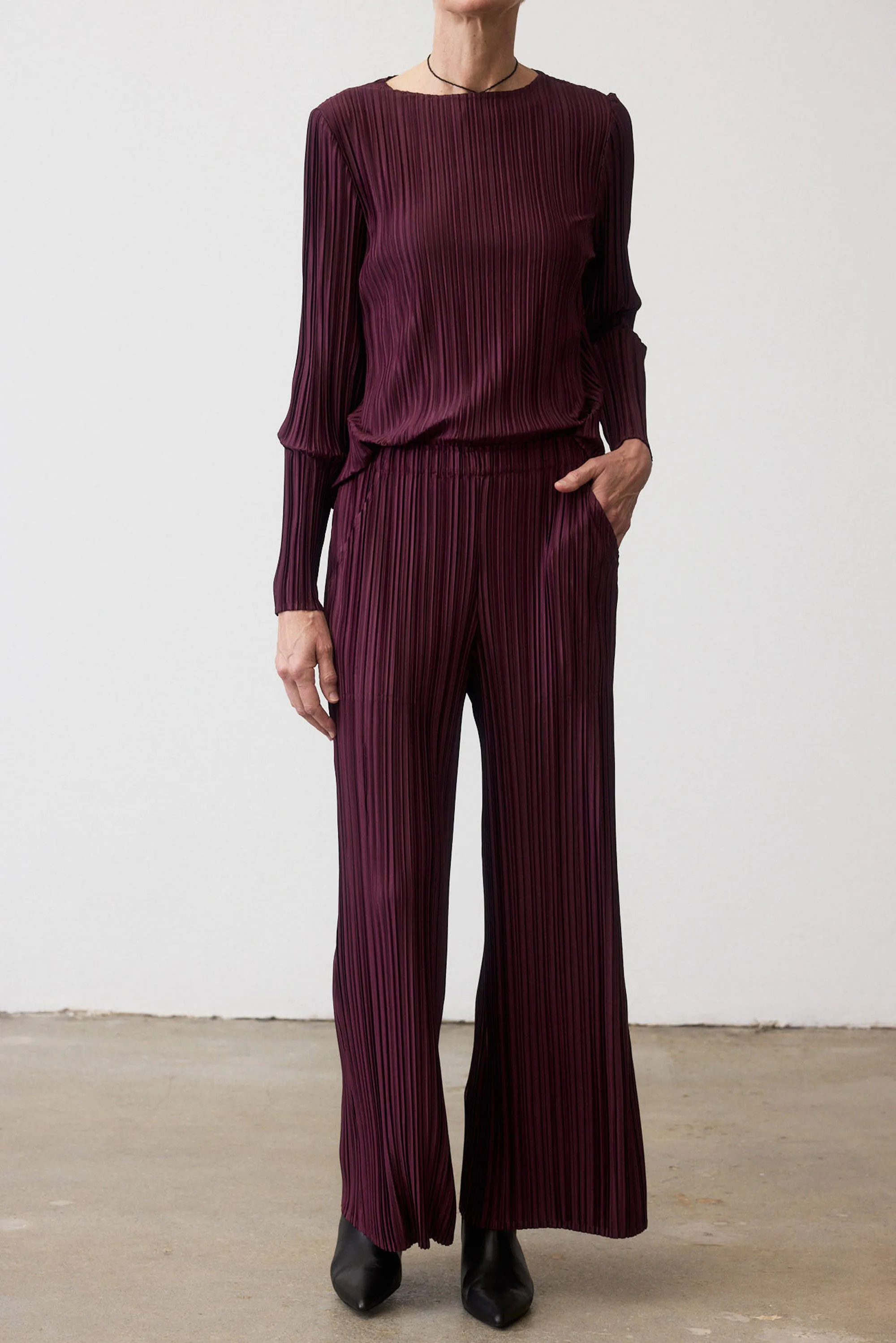 Relaxed Pleated Pants