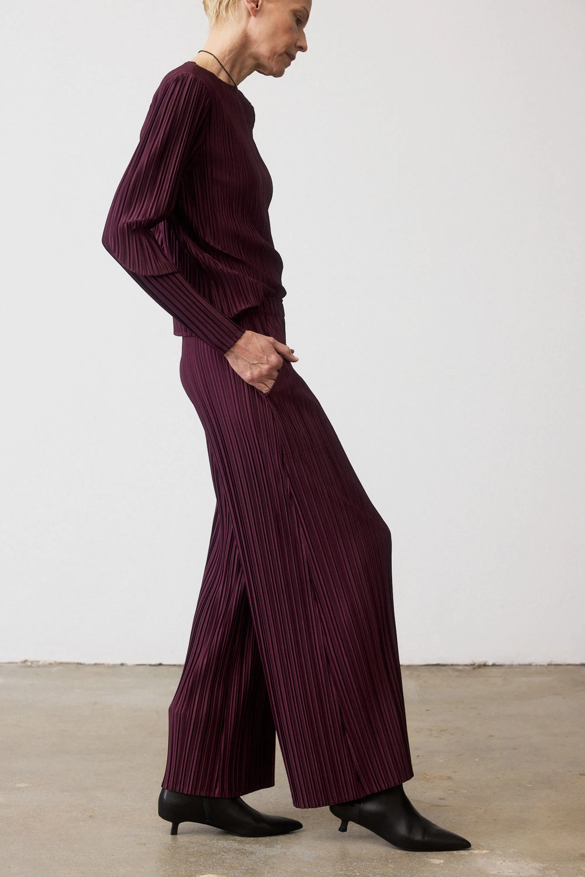 Relaxed Pleated Pants