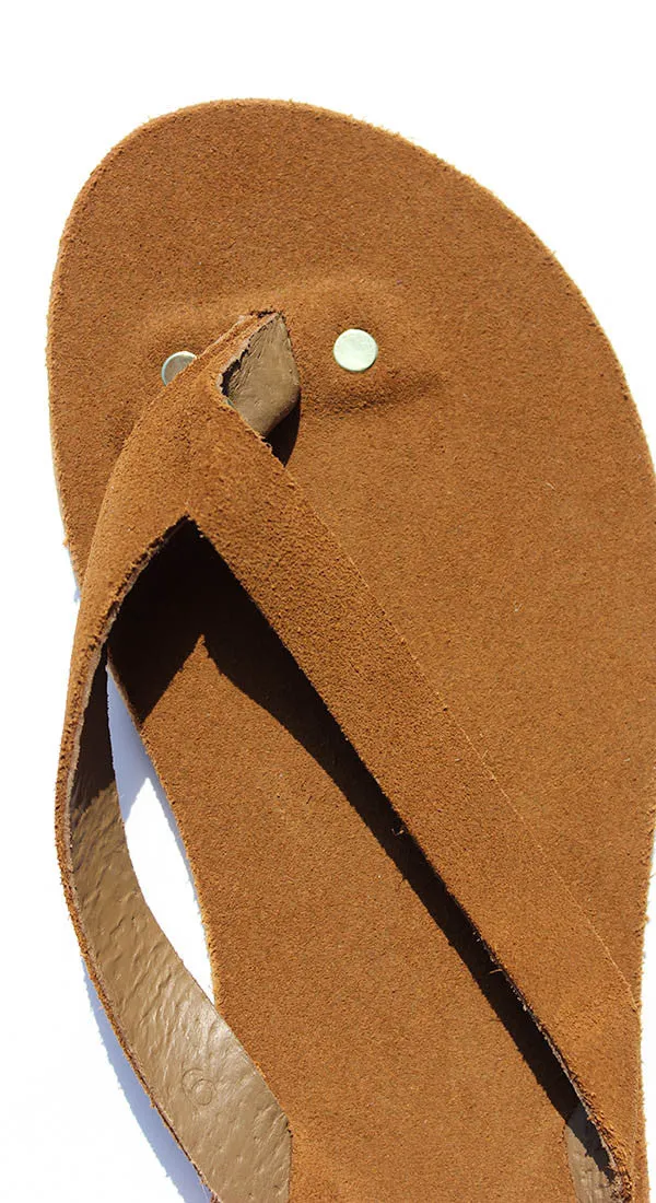 Saddle Suede Flip Flops