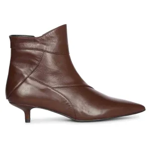 Saint Sharron Chocolate Pointed Toe Ankle Boot