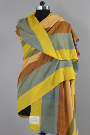 Vedad Roman Strips Cashmere Shawl