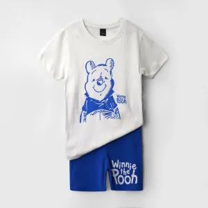 Winnie the Pooh printed Tee and shorts For Kids